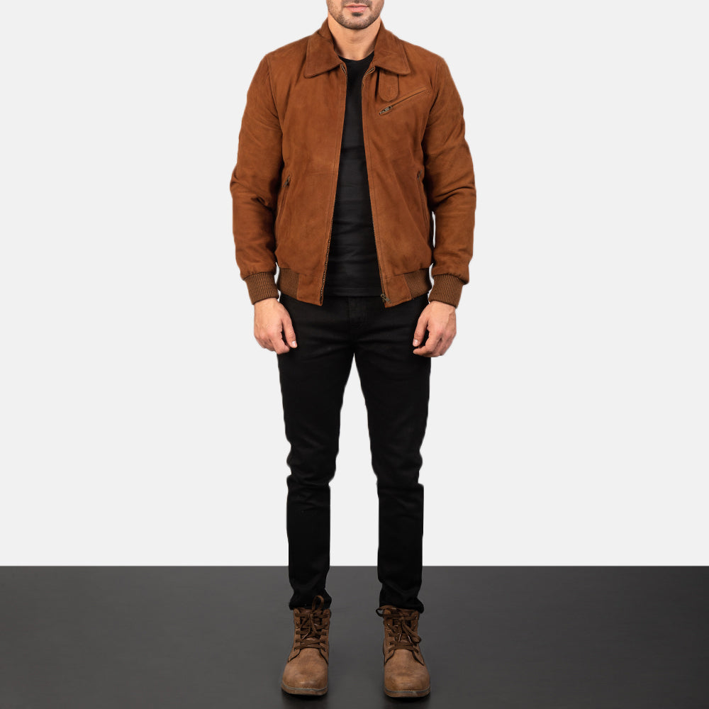 Tomchi Tan Suede Leather Jacket SH63