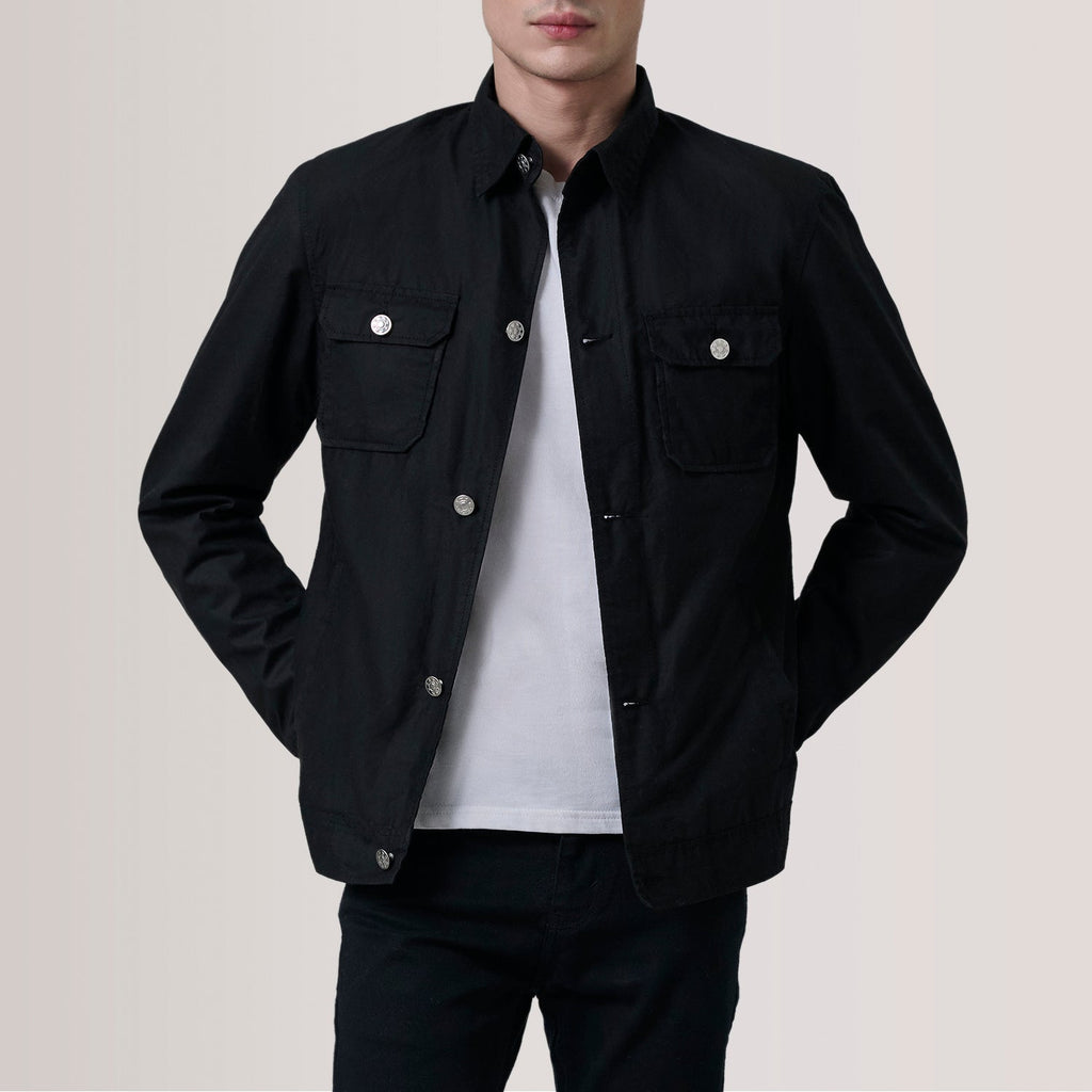 Irwin Black Waxed Canvas Field Jacket