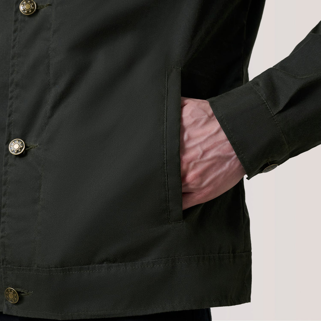 Irwin Olive Waxed Canvas Field Jacket