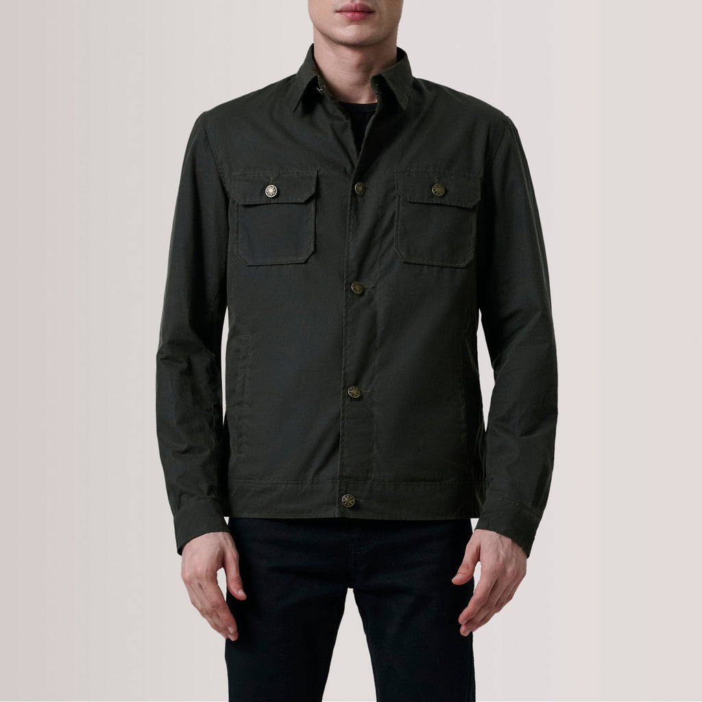 Irwin Olive Waxed Canvas Field Jacket