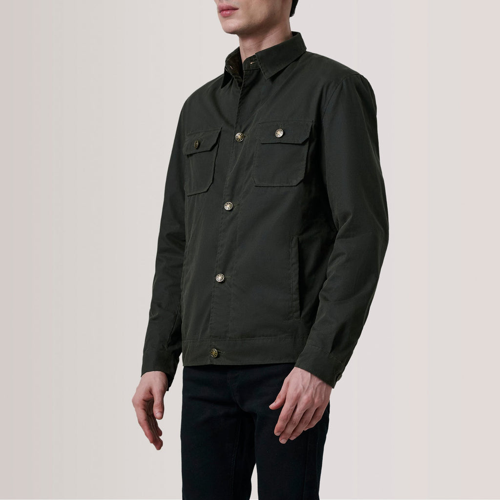Irwin Olive Waxed Canvas Field Jacket