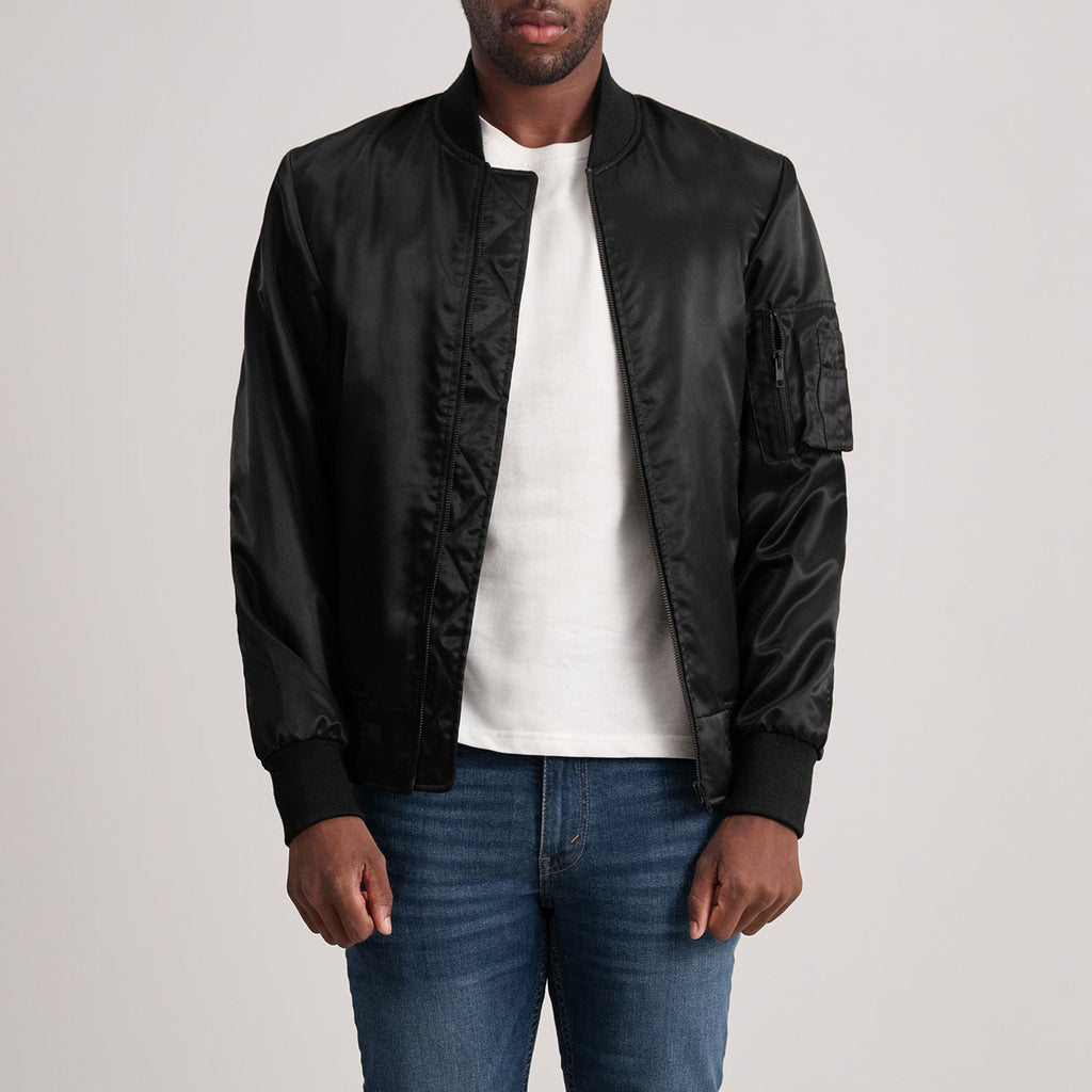 Quinton MA-1 Black Bomber Jacket