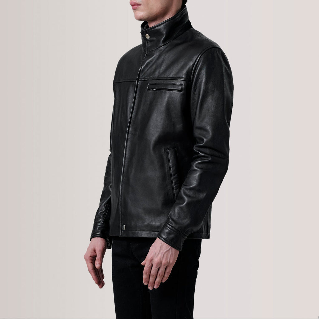 Sean Black Leather Classic Jacket SH92
