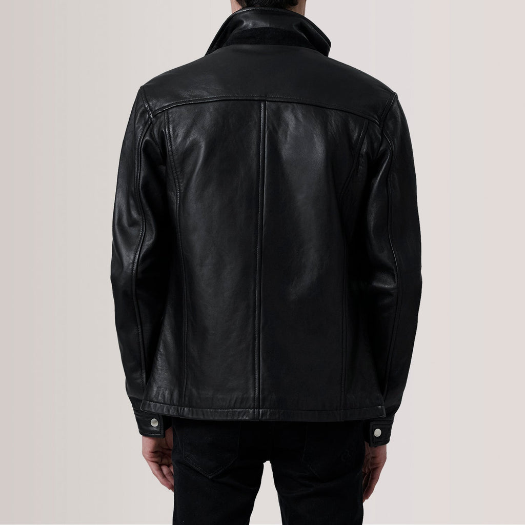 Sean Black Leather Classic Jacket SH92