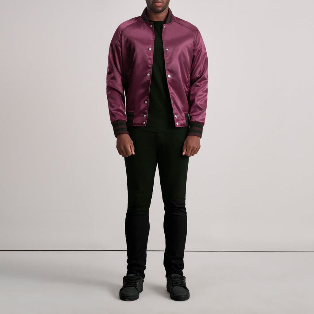 Xander Maroon Varsity Jacket SH18