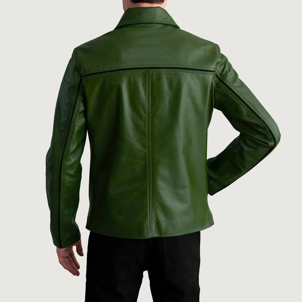 Mystical Green Leather Jacket