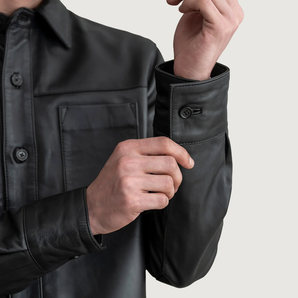 Scout Black Leather Shirt SH97