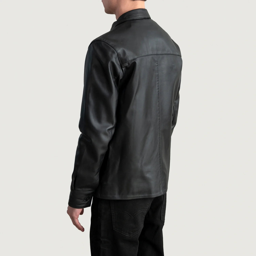 Scout Black Leather Shirt SH97