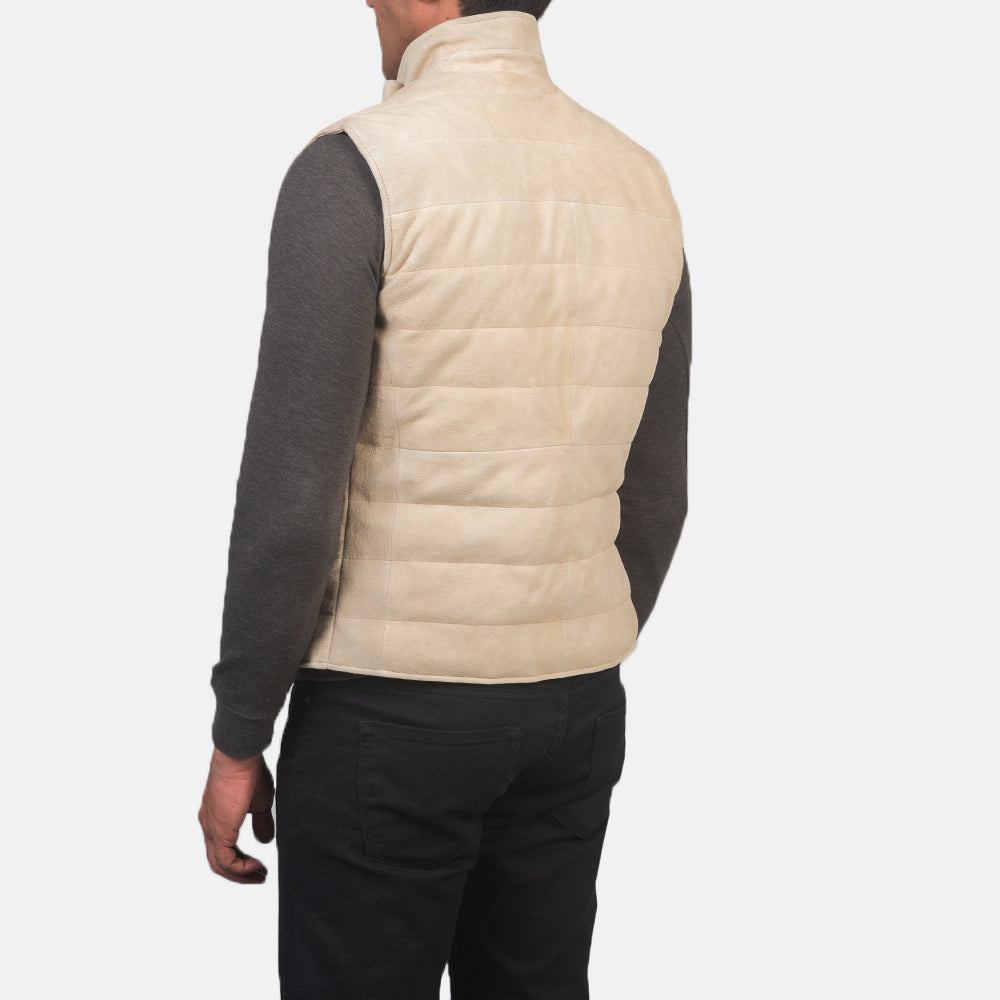 Tony Off-White Suede Vest SH59