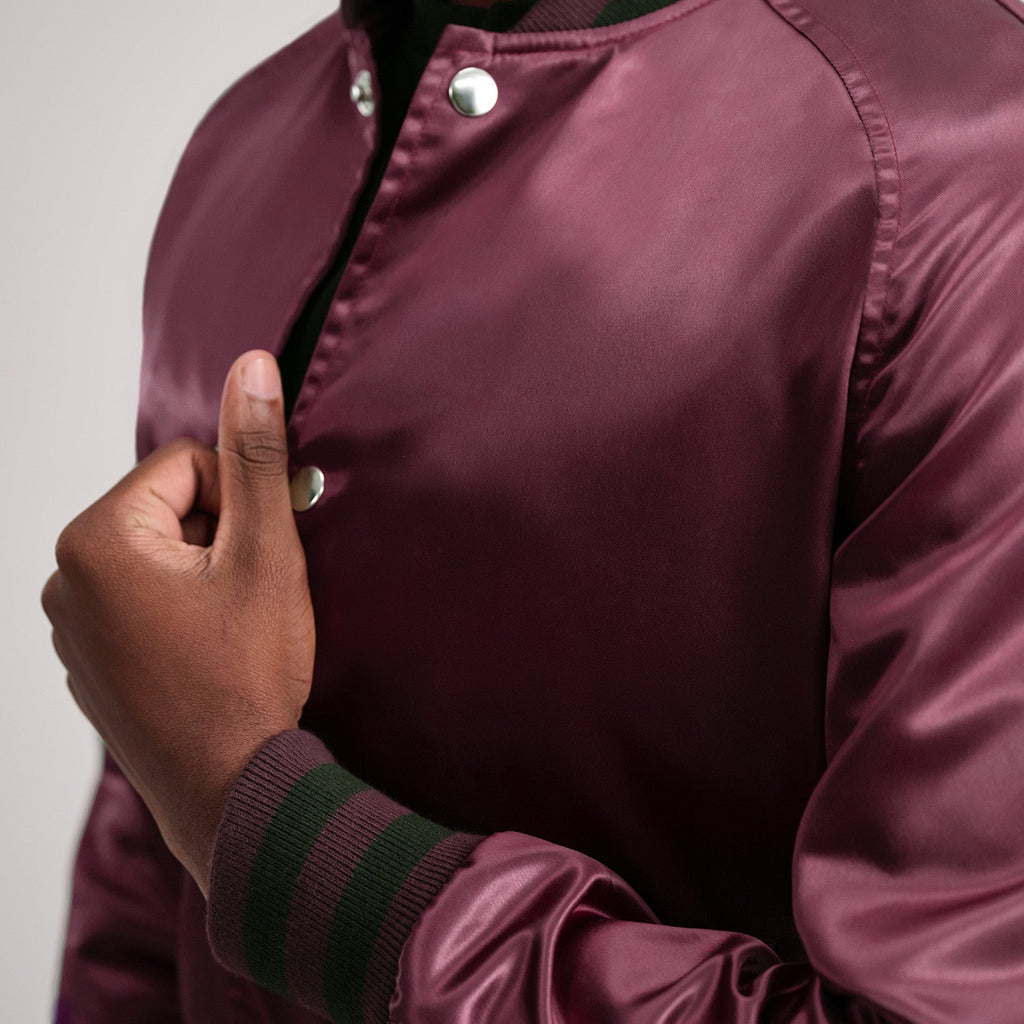 Xander Maroon Varsity Jacket SH18