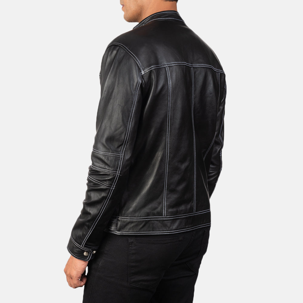 Youngster Black Leather Biker Jacket SH17