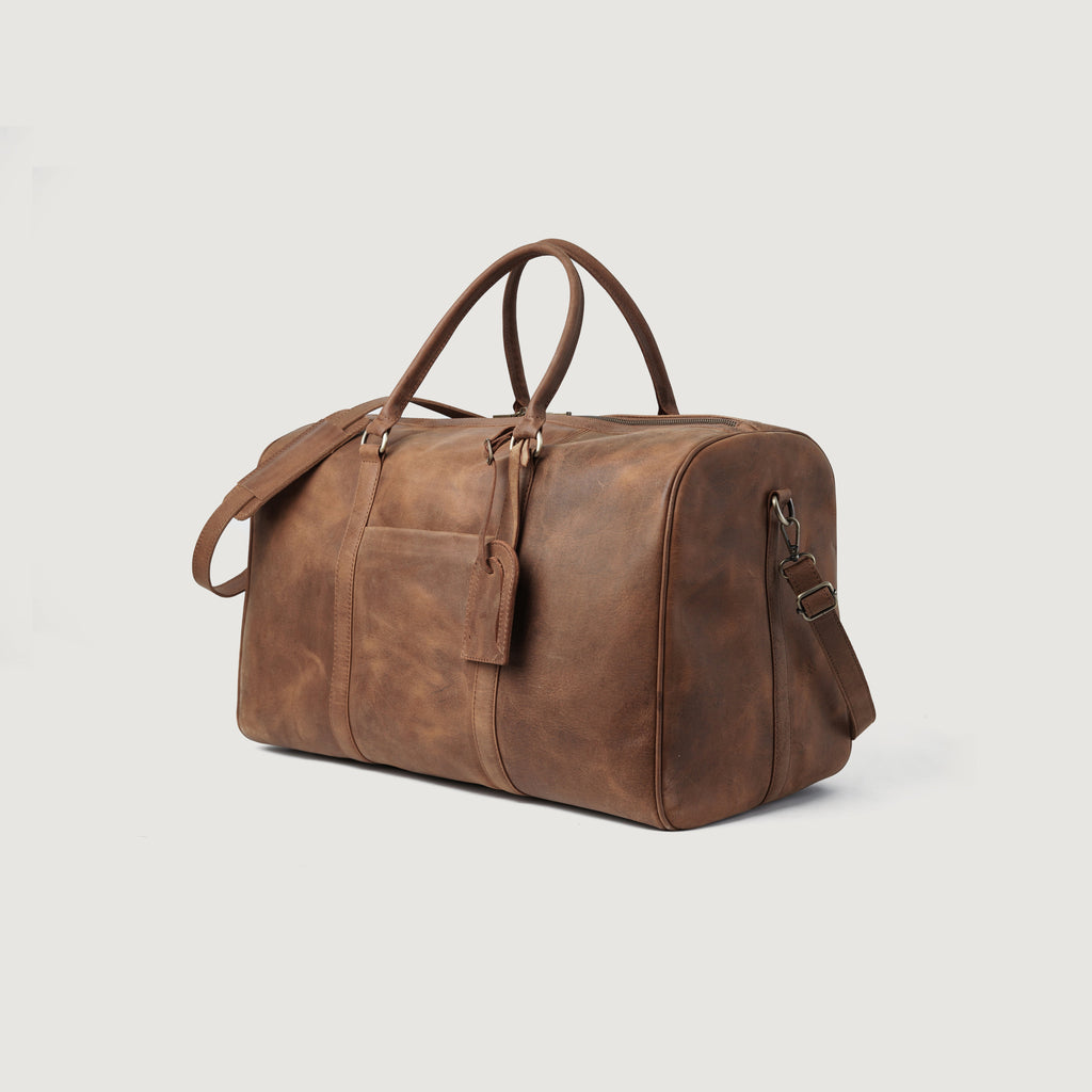 The Darrio Vintage Tan Brown Leather