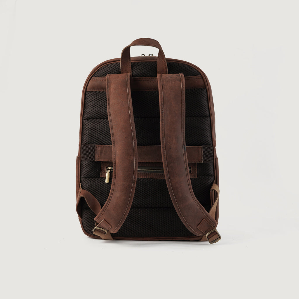 The Philos Vintage Distressed Brown Leather