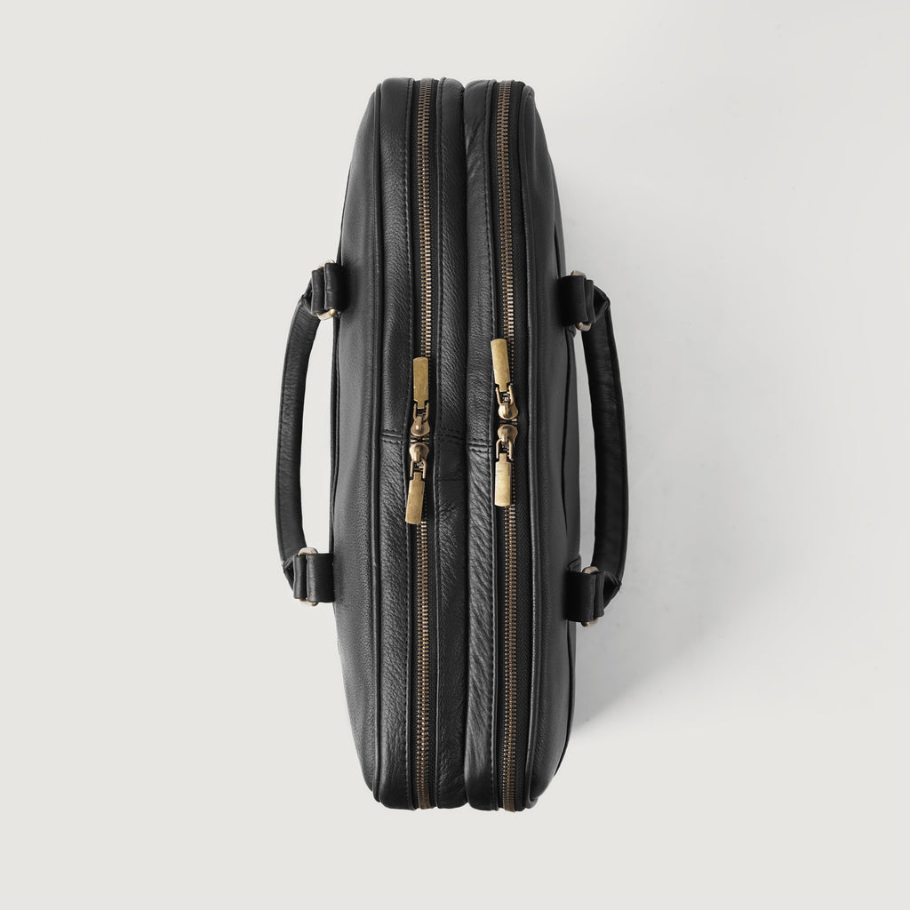 The Preston Black Leather