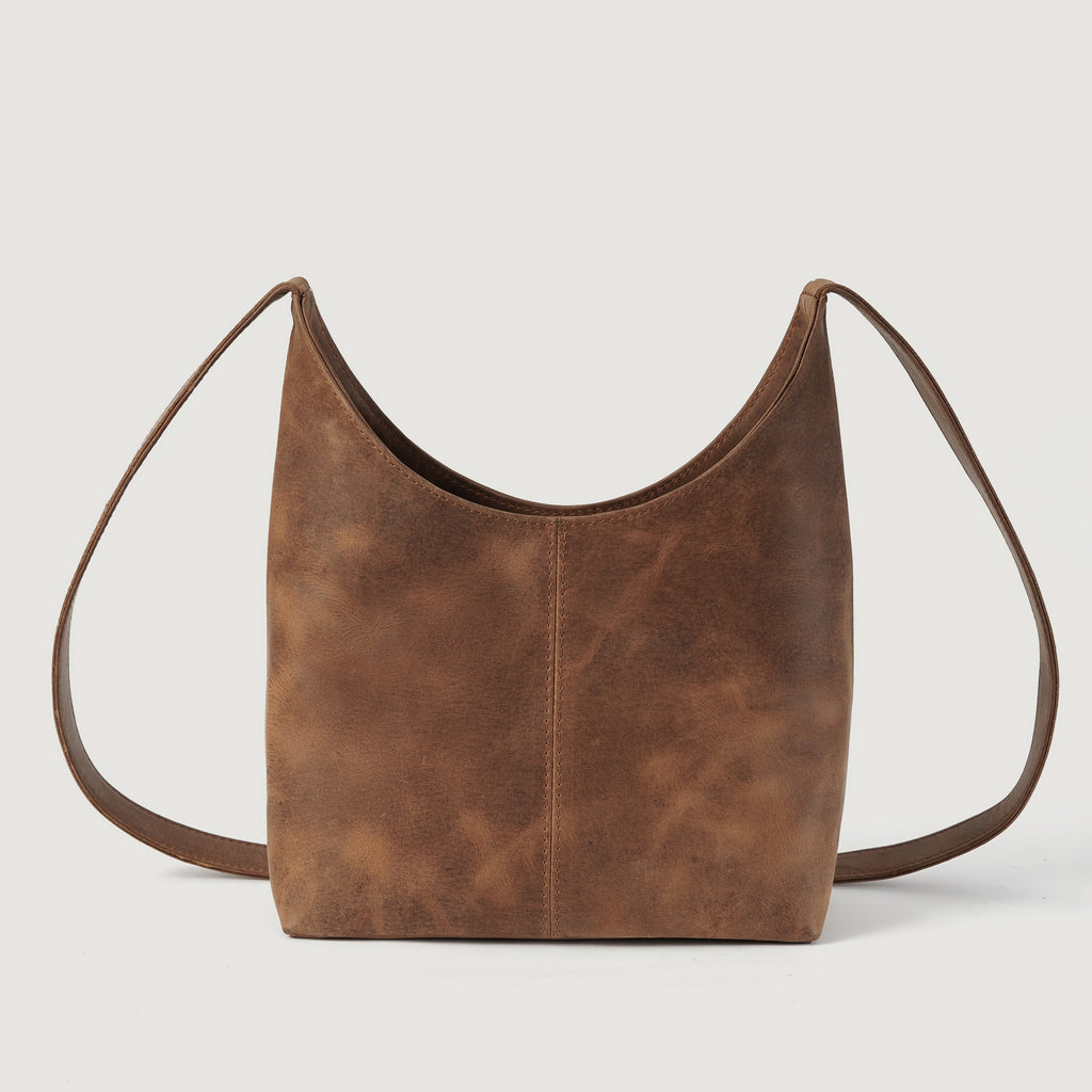 The Stefani Vintage Tan Brown Leather