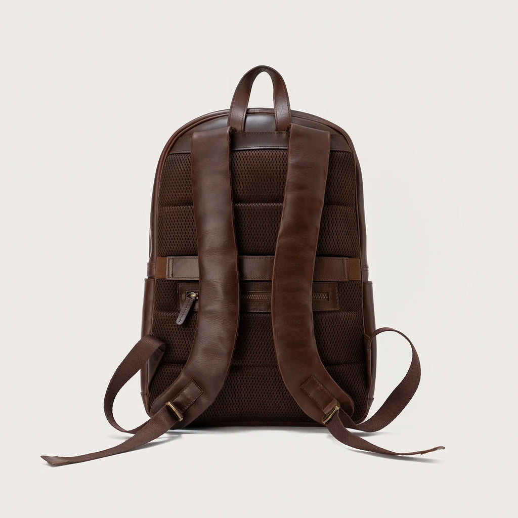 The Philos Vintage Brown Leather Backpack