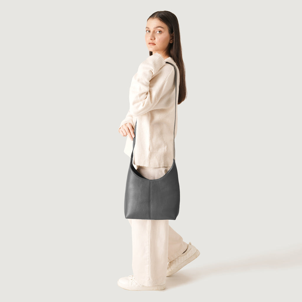 The Stefani Grey Leather