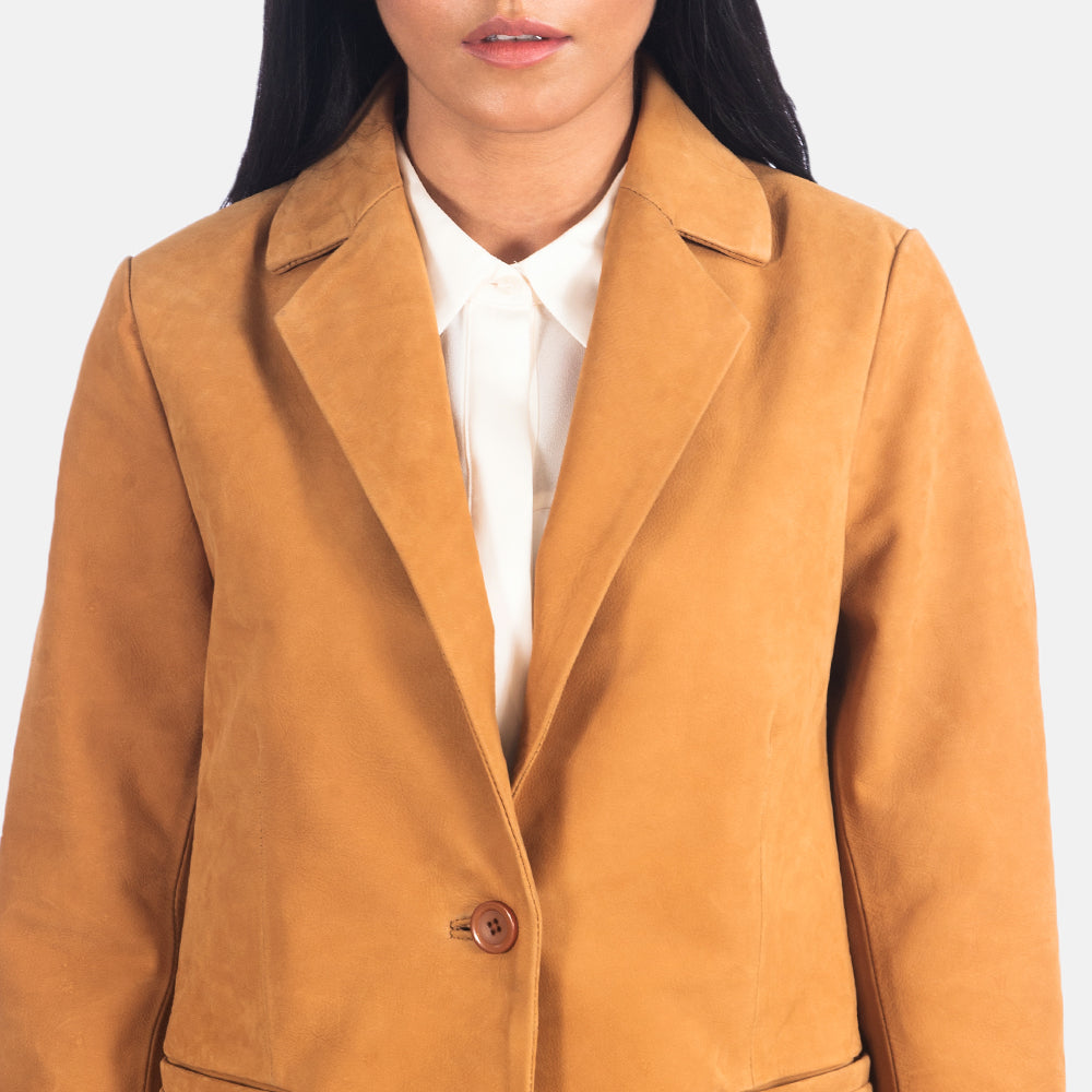 Norma Brown Nubuck Blazer SH574