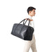 The Darrio Black Leather Duffle Bag