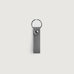 Adkins Grey Leather Keychain