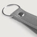 Adkins Grey Leather Keychain