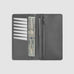 Cameron Grey Leather Long Wallet