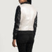 Cole Silver Leather Bomber Jacket SH622