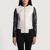 Cole Silver Leather Bomber Jacket SH622