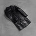 Don Long Black Leather Coat