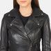 Flashback Black Leather Biker Jacket SH602