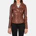 Flashback Brown Leather Biker Jacket SH600