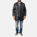 Jordan Black Leather Coat