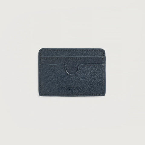 Karl Blue Leather Card Holder