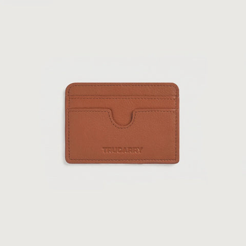 Karl Brown Leather Card Holder