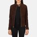 Kelsee Mocha Suede Biker Jacket SH590