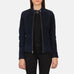 Kelsee Navy Blue Suede Biker Jacket SH589