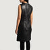 Luxe Black Leather Dress SH583