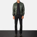 Shane Green Leather Bomber Jacket SH85