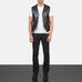 Auden Black Leather Vest