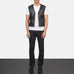Brandon Black Leather Vest