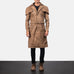 Deux Brown Leather Duster