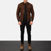 Sven Mocha Suede Bomber Jacket SH72