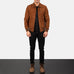Tomchi Tan Suede Leather Jacket SH63