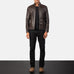 Youngster Brown Leather Biker Jacket SH16