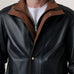 Alfred Black Leather Bomber Jacket