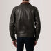 Alfred Brown Leather Bomber Jacket