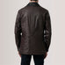 Connor Maroon Leather Coat