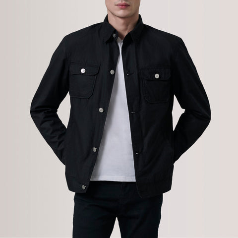 Irwin Black Waxed Canvas Field Jacket