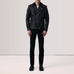 Kole Black Leather Double Rider Jacket