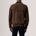 Lester Brown Suede Bomber Jacket